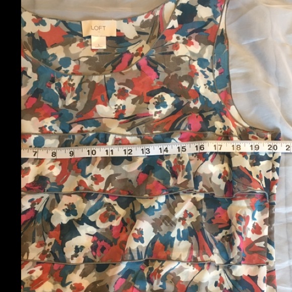 LOFT sleeveless ruffle blouse - Picture 8 of 8